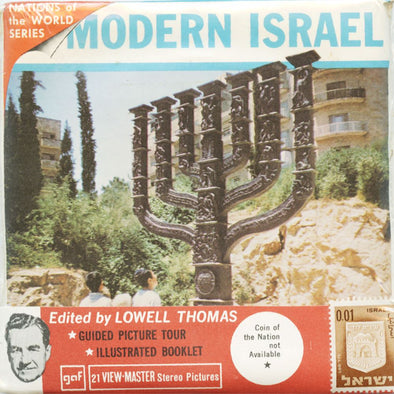 6 ANDREW - Modern Israel - View-Master 3 Reel Packet - Coin & Stamp - Nations of the World - vintage - B224-G1 Packet 3dstereo 