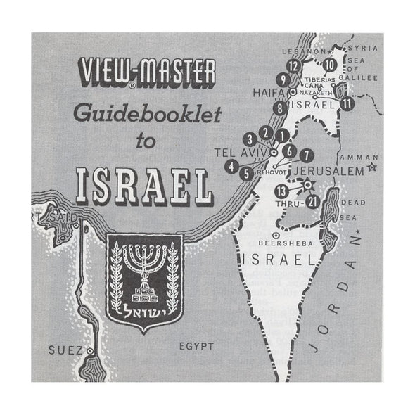 6 ANDREW - Modern Israel - View-Master 3 Reel Packet - Coin & Stamp - Nations of the World - vintage - B224-S5 Packet 3dstereo 
