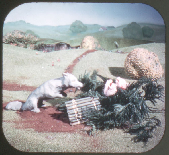 Three Little Pigs, Little Black Sambo, Ugly Duckling - View-Master 3 Reel Packet - vintage - B303-S4 Packet 3Dstereo 