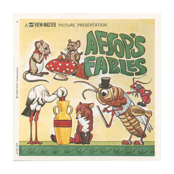 5 ANDREW - Aesop's Fables - View-Master 3 Reel Packet - 1959 - vintage - B309-G3B Packet 3dstereo 