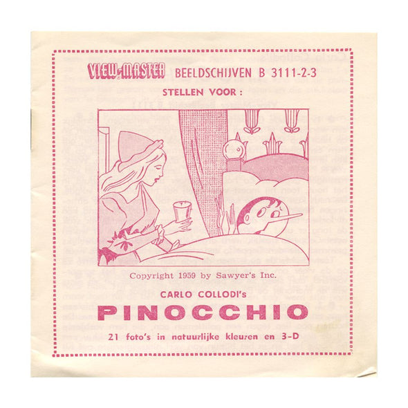 5 ANDREW - Pinocchio - View-Master 3 Reel Packet - 1959 - vintage - B311-BS4 Packet 3dstereo 