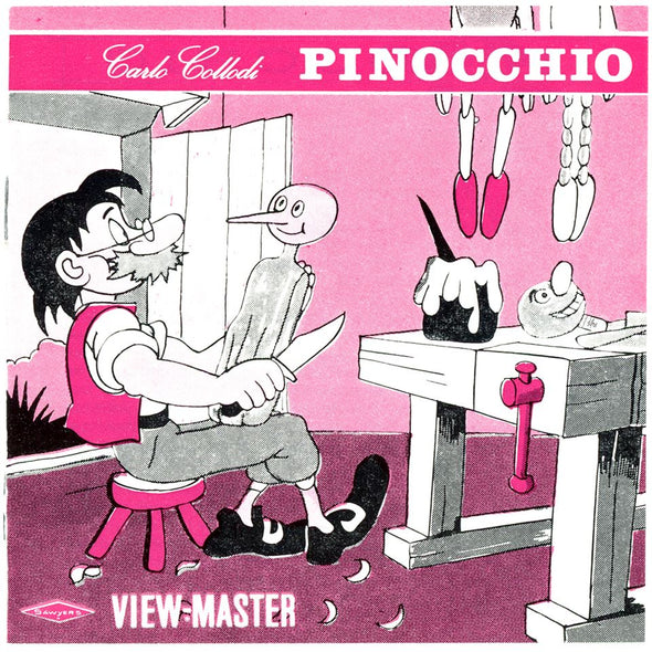 4 ANDREW - Carlo Collodi - Pinocchio - View-Master 3 Reel Packet - vintage - B311N-BG1 Packet 3dstereo 