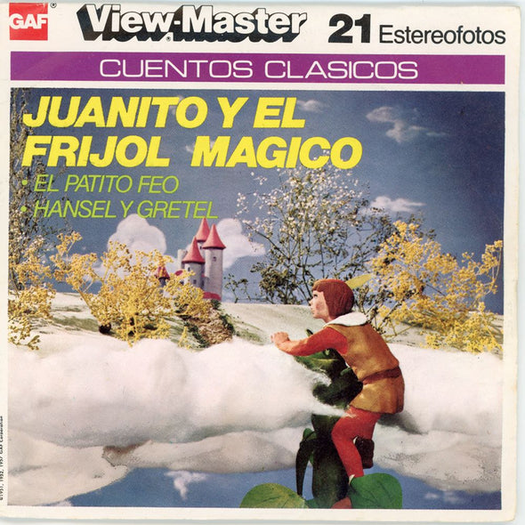 Juanito y el Frijol Magico (Jack and the Beanstalk) - View-Master 3 Reel Packet - vintage PKT 3Dstereo 
