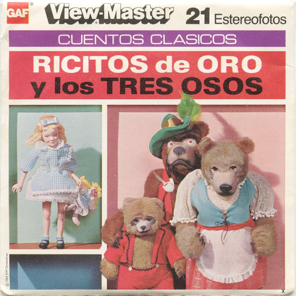 7 ANDREW - Ricitos de Oro y los Tres Osos - View-Master 3 Reel Packet - 1963 - vintage - B317-S-G6X Packet 3dstereo 