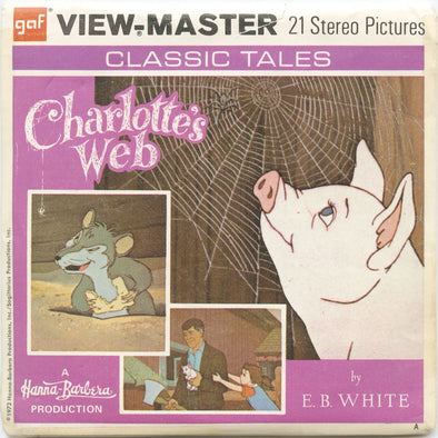 10 ANDREW - Charlotte's Web - View-Master 3 Reel Economy Packet - vintage - B321-G3A Packet 3dstereo 