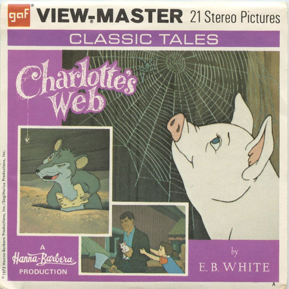 5 ANDREW - Charlotte's Web - View-Master 3 Reel Packet - vintage - B321-G3A Packet 3dstereo 