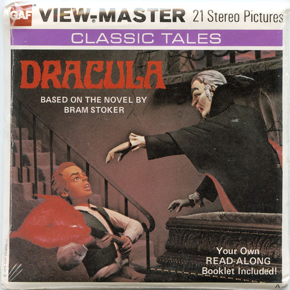 6 ANDREW - Dracula - View-Master 3 Reel Packet - 1976 - vintage - B324-G5A Packet 3dstereo 