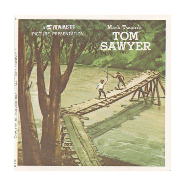 6 ANDREW - Tom Sawyer - View-Master 3 Reel Packet - 1973 - vintage - B340-G1A Packet 3dstereo 