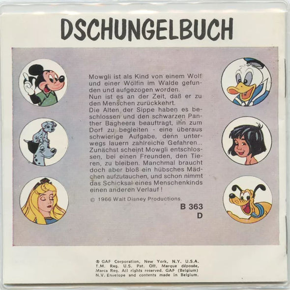 5 ANDREW - Das Dschungelbuch - (The Jungle Book) - View-Master 3 Reel Packet - vintage - B363D-BG3 Packet 3dstereo 