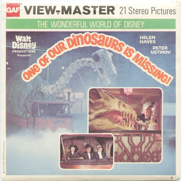 10 ANDREW - One Of Our Dinosaurs Is Missing! - View-Master 3 Reel Economy Packet - vintage - B377-G5A Packet 3dstereo 