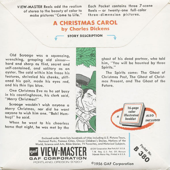 5 ANDREW - A Christmas Carol - View-Master 3 Reel Packet - 1956 - vintage - B380-G1A Packet 3dstereo 