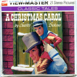 A Christmas Carol by Charles Dickens - View-Master 3 Reel Packet - 1970s - vintage - (PKT-B380-G3Amint) Packet 3Dstereo 