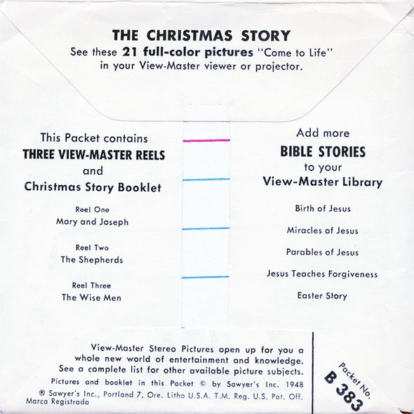 5 ANDREW - Christmas Story - View-Master 3 Reel Packet - vintage - B383-S5 Packet 3dstereo 