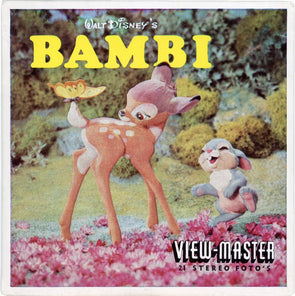 Bambi - Clay Figure Art - View-Master 3 Reel Packet - vintage - B400N-S5 Packet 3Dstereo 