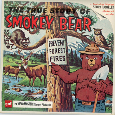 6 ANDREW - True Story of Smokey Bear - View-Master 3 Reel Packet - 1969 - vintage - B405-G1A Packet 3dstereo 