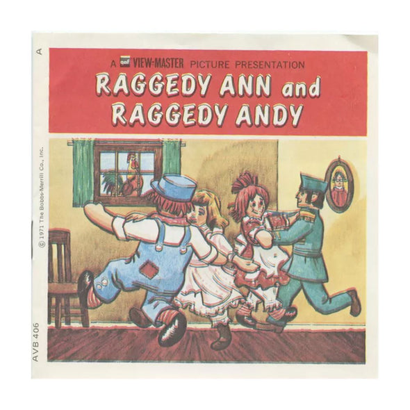 5 ANDREW - Raggedy Ann and Raggedy Andy - View-Master 3 Reel Packet - vintage - B406-G3A Packet 3dstereo 