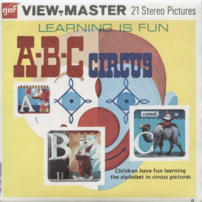 5 ANDREW - A B C Circus - View-Master 3 Reel Packet - 1961 - vintage - B411-G1B Packet 3dstereo 