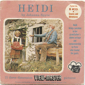 9 ANDREW - Heidi - View-Master 3 Reel Packet - vintage - B425-S4 Packet 3Dstereo 
