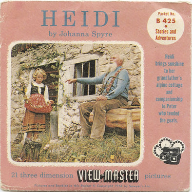 9 ANDREW - Heidi - View-Master 3 Reel Packet - vintage - B425-S4 Packet 3Dstereo 