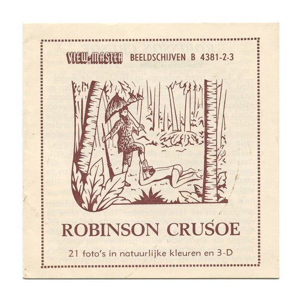 5 ANDREW - Robinson Crusoe - View-Master 3 Reel Packet - 1961 - vintage - B438-BS5 - Live Actors tell story Packet 3dstereo 