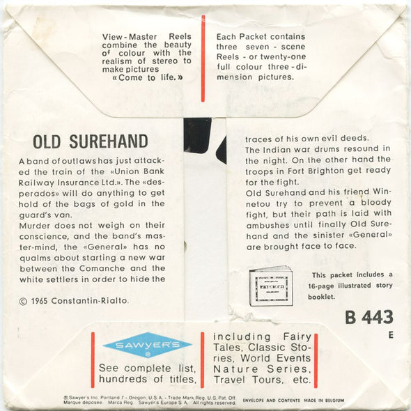 10 ANDREW - Old Surehand - View-Master 3 Reel Economy Packet - vintage - B443E-BS6 Packet 3dstereo 