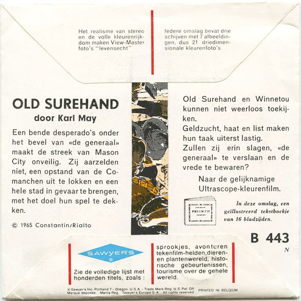 5 ANDREW - Old Surehand - View-Master 3 Reel Packet - vintage - B443N-BS6 Packet 3dstereo 