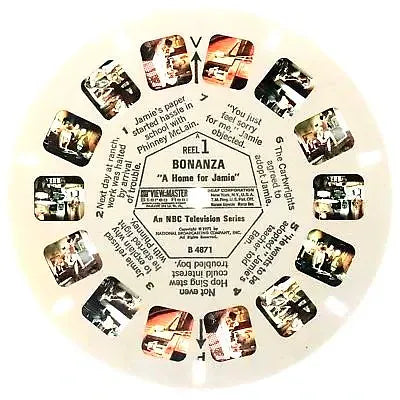 1 ANDREW - Bonanza - View-Master 3 Reel Packet - 1960s - vintage - (B471-G1A) Packet 3dstereo 