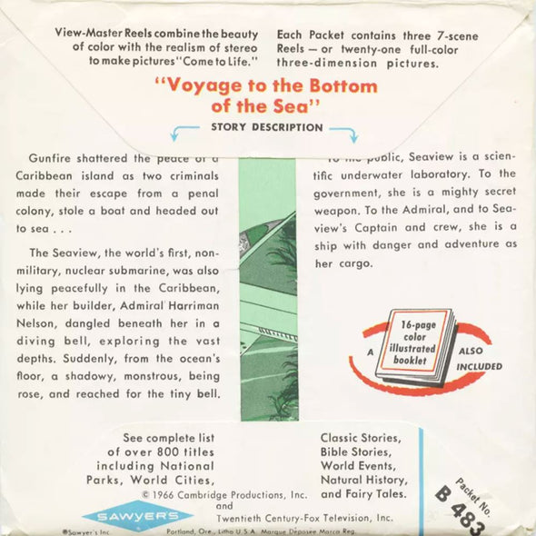 5 ANDREW - Voyage to the Bottom of the Sea - View-Master 3 Reel Packet - vintage - B483-S6A Packet 3dstereo 