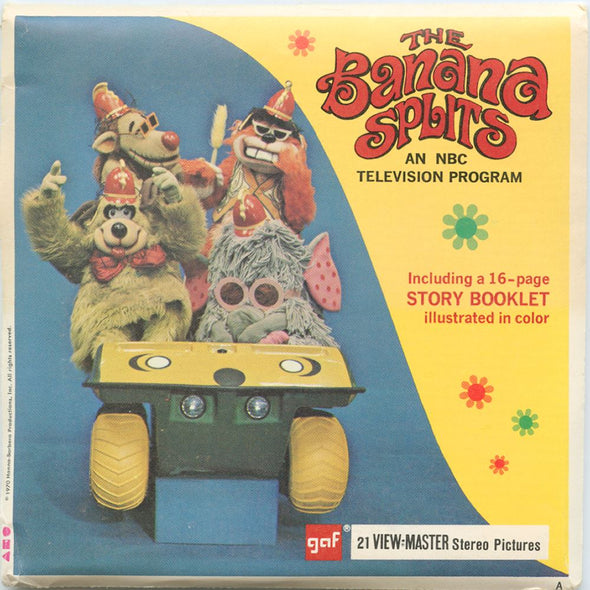 6 ANDREW - The Banana Splits - View-Master 3 Reel Packet - 1970 - vintage - B502-G1A Packet 3dstereo 