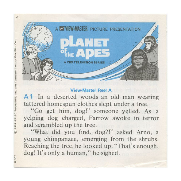 6 ANDREW - Planet of the Apes - View-Master 3 Reel Packet - vintage - B507-G3A Packet 3dstereo 