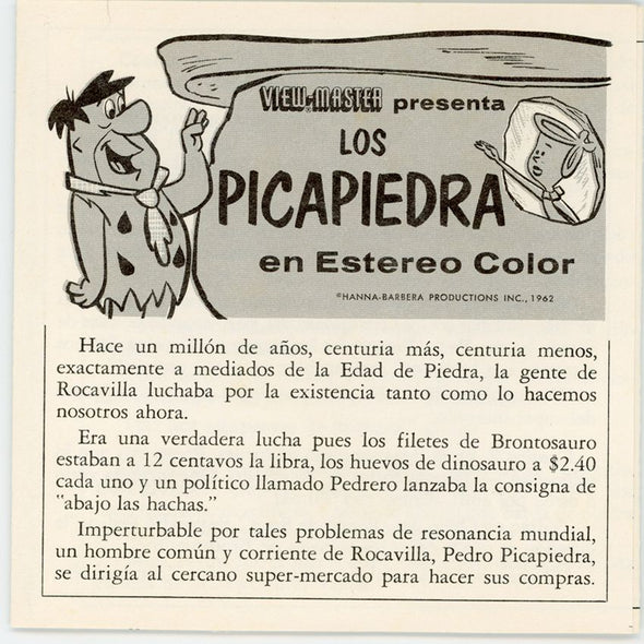 Los Picapiedra ( The Flintstones) - View-Master 3 Reel Packet - vintage PKT 3Dstereo 