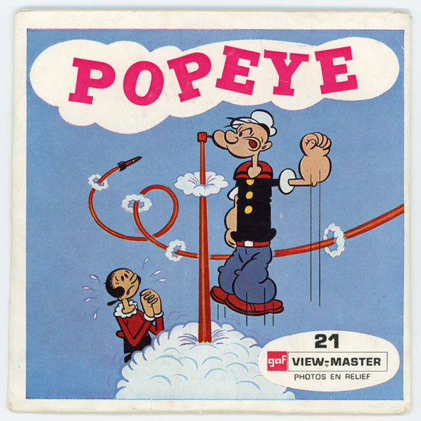 6 ANDREW - Popeye - View-Master 3 Reel Packet - 1962 - vintage - B516F-BGO Packet 3dstereo 