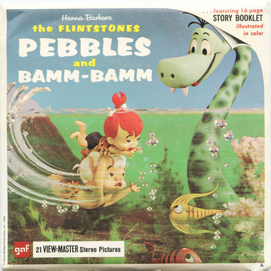 6 ANDREW - Flintstones Pebbles and Bamm-Bamm - View-Master 3 Reel Packet - 1964 - vintage - B520-G1A Packet 3dstereo 