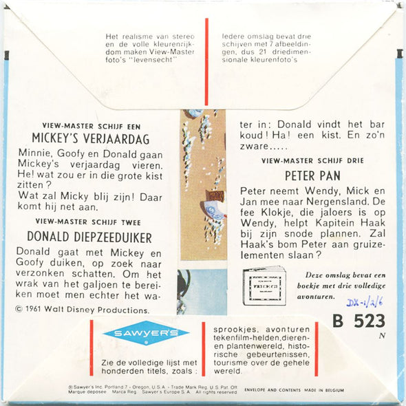 5 ANDREW - Walt Disney Helden (Heroes) - View-Master 3 Reel Packet - 1961 - vintage - B523N-BS5 Packet 3dstereo 