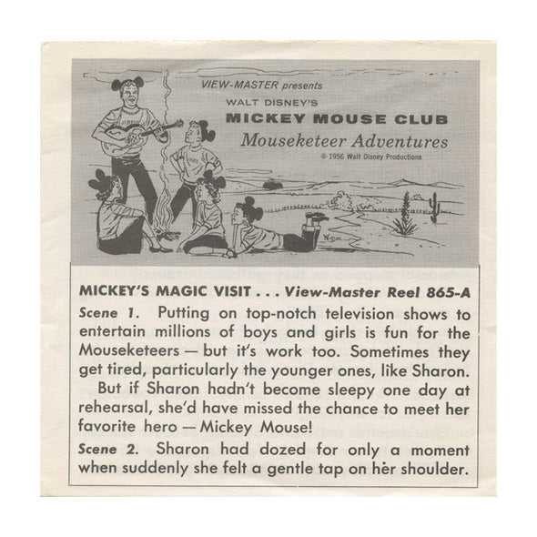 6 ANDREW - Mickey Mouse Club Mouseketeers - View-Master 3 Reel Packet - 1956 - vintage - B524-S6 Packet 3dstereo 