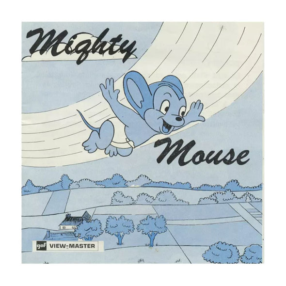 5 ANDREW - Mighty Mouse - View-Master 3 Reel Packet - vintage - B526F-BS6 Packet 3dstereo 