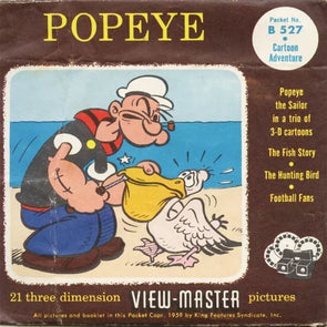 5 ANDREW - Popeye - View-Master 3 Reel Packet - vintage - B527-S4 Packet 3dstereo 