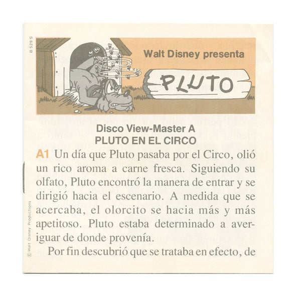 10 ANDREW - Pluto - View-Master 3 Reel Economy Packet - vintage - B529S-G6A Packet 3dstereo 