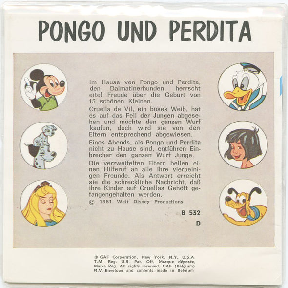 10 ANDREW - Pongo und Perdita - View-Master 3 Reel Packet - vintage - B532D-BG3 - unopened Packet 3Dstereo 