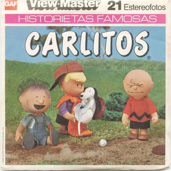 10 ANDREW - Carlitos (Charlie Brown) - View-Master 3 Reel Economy Packet - vintage - B536S Packet 3Dstereo 