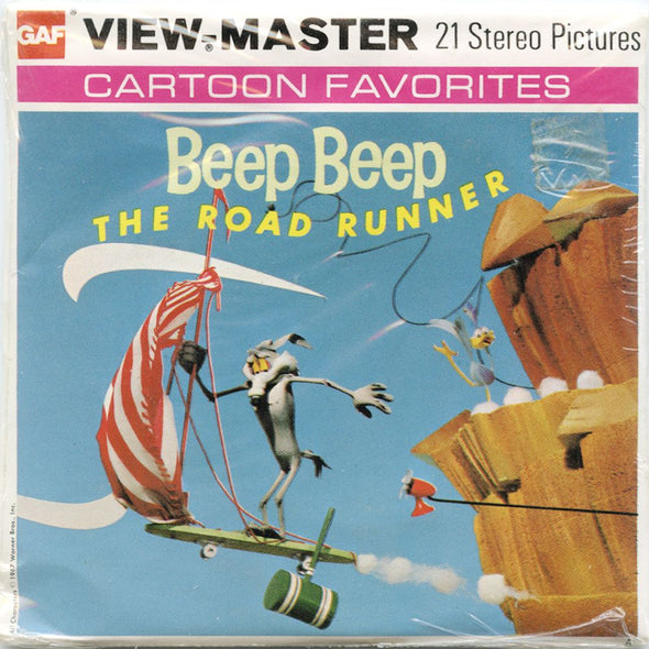 7 ANDREW - Beep Beep - View-Master 3 Reel Packet - vintage - B538-G5A Packet 3dstereo 