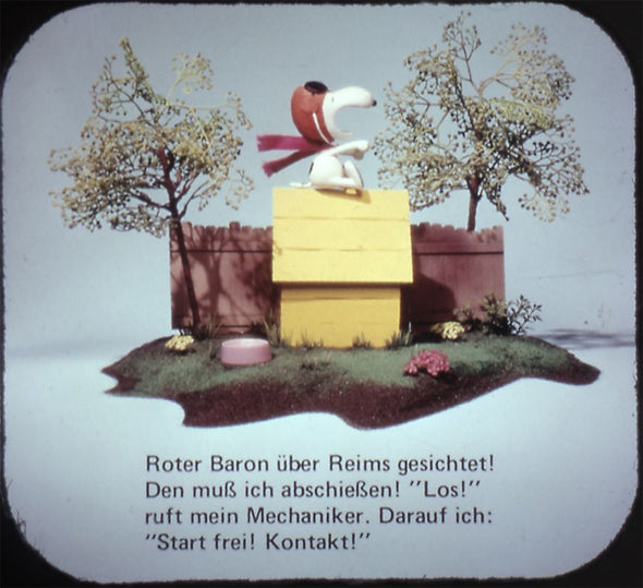 9 ANDREW - Snoopy and the Red Baron - View-Master 3 Reel Packet - vintage - B544-G3A Packet 3Dstereo 