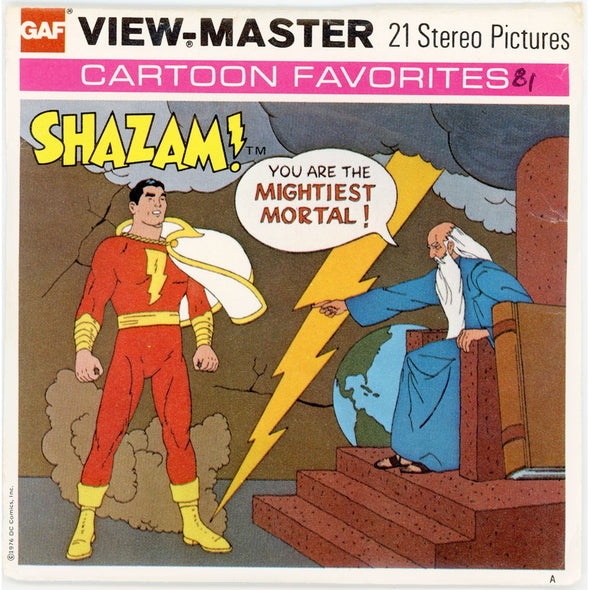 Shazam! - View-Master 3 Reel Packet - vintage - (ECO-B550-G5nk) Packet 3dstereo 
