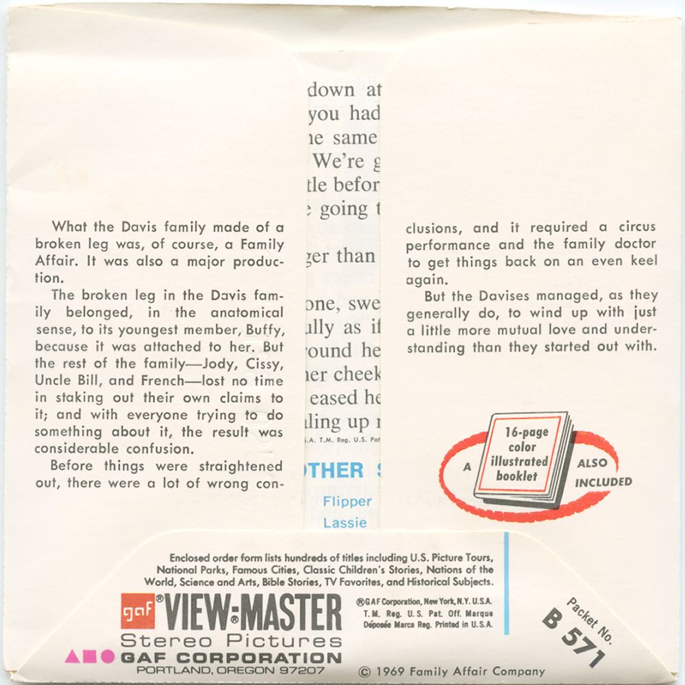 Happy Days - View-Master 3 Reel Packet - 1970s - Vintage - (ECO-B586-G –