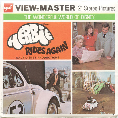 5 ANDREW - Herbie Rides Again - View-Master 3 Reel Packet - 1974 - vintage - B578-G3A Packet 3dstereo 