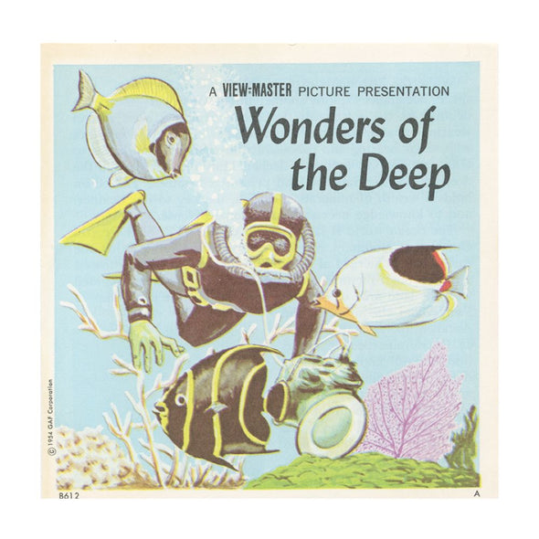 10 ANDREW - Wonders of the Deep - View-Master 3 Reel Packet - vintage - B612-G1A Packet 3Dstereo 