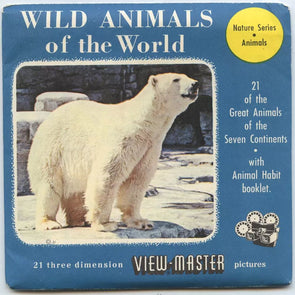 5 ANDREW - Wild Animals of the World - View-Master 3 Reel Packet - vintage - B6141, B6142, B6143-S3 Packet 3dstereo 