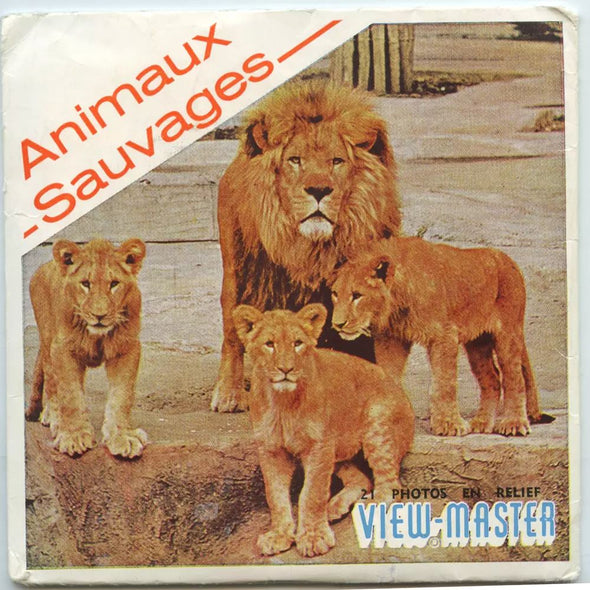 5 ANDREW - Animaux Sauvages - View-Master 3 Reel Packet - vintage - B614F-BS5 Packet 3dstereo 