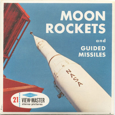 5 ANDREW - Moon Rockets and Guided Missiles - View-Master 3 Reel Packet - 1959 - vintage - B656-S6A Packet 3dstereo 