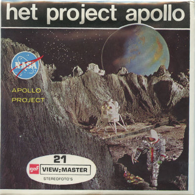 Het Project Apollo - View-Master 3 Reel Packet - vintage - B658N-BG1 Packet 3dstereo 